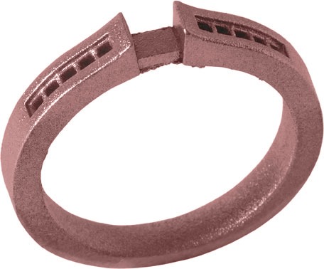 CORPS DE BAGUE SL33 MULTI-PIERRES OR ROUGE 750ème